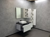 Зеркало-шкаф COMFORTY Милан-120 (1180х800х160) подвесной, белый глянец, с подсветкой 00004136261