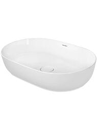 Раковина Duravit Luv 600х400 шлифованная, белая, выпуск с керамической крышкой 0379600000