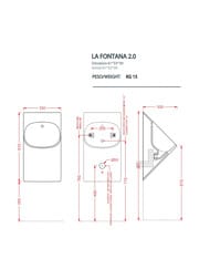 ������� ArtCeram La Fontana 2.0 (330x310�620) �����, �������� saniglaze LFO002 01 34