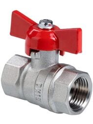 Кран шаровый 1/2"ВВ VALTEC Стандарт ГОСТ рукоятка бабочка, VT.122.N.04 — миниатюра 1