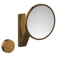 Зеркало Keuco iLook_move настенное,5 уровней подсветки,увеличение х5,бронза шлиф. 17612039002