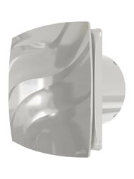 Вентилятор ERA WAVE D100 накладной, 100 м3/ч, 25 дБ, обр. клапан, серый, WAVE 100C Gray
