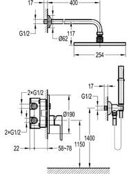 ������� ����� CEZARES ECO-DSET-01 �� ���������� ����������, ������� � ������ �����, ����