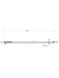 ������� ����� RAVAK COOL COSD1-80  (780-795x1950) ������, ������� ������+Transparent