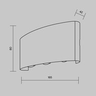 ������������� ��������� Maytoni Strato (������) O417WL-L6W3K, 3000� 6�� IP 54, �����