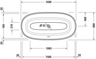 ����� ��������� Duravit White Tulip 700468 160�80 ���������������, ����-�������, ������, ����, �����