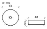 �������� ��������� Ceramicanova Element 355�355�125 �������, ��� ��������, ������ ������� CN6007