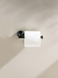 Держатель для туалетной бумаги Aquatek Классик AQ4508MB подвесной, без крышки, цвет: черный матовый