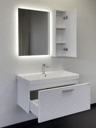 Тумба с раковиной COMFORTY Танжер-90П (905х460х465) подвесная, белый матовый 00-00019566