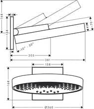 ������� ��� Hansgrohe Rainfinity 360�� 3jet � ��������� ����������, ����� ������� 26234700