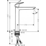 ��������� Hansgrohe Logis ��� �����������, 240 Fine, �������������, ��� �/� ������ ���. 71258670
