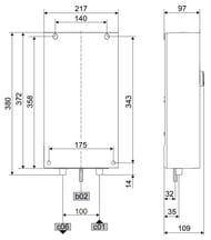 Водонагреватель проточный Stiebel Eltron DCE-S 10/12 Plus (372х217х98) подкл. в эл.щит 238154