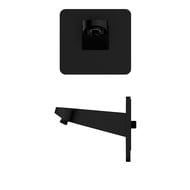 Держатель верхнего душа AQUAme, настенный, Черный AQM8701MB