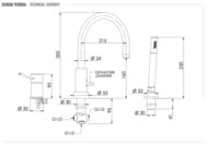 Смеситель для ванны Remer Minimal N072BO, белый матовый — миниатюра 3