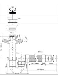 ����� P/S-�������� McAlpine (1 1/2"�40��) ������, 2 �������� ��� ���.�������, ����� MRSK10