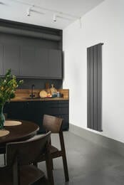 Радиатор стальной Empatiko Takt V S1 однотруб 592х2036х95 15 сек бок.подкл, 3127 Вт, Enigmatic Grey