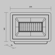 ��������� Maytoni Flood (����) FL001-L50B4K, 4000� 50�� IP 65, ������