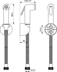 ����� Ideal Standard IDEALSPRAY ��� �������������� ���� 4�1 ������������ BD125AA