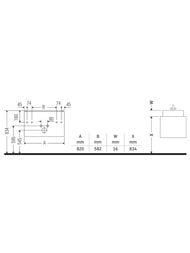 Тумба под раковину Duravit Brioso (820х479х553) подвесная, 2 ящика, белый глянец BR410201022 — изображение 2