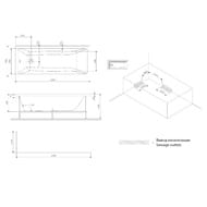 ����� ��������� AM.PM Gem (1500�700�590) �������������, ����� W93A-150-070W-A