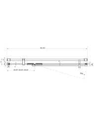 ������� ����� RAVAK COOL COSD2-100  (980-995x1950) ������, ������� ������+Transparent