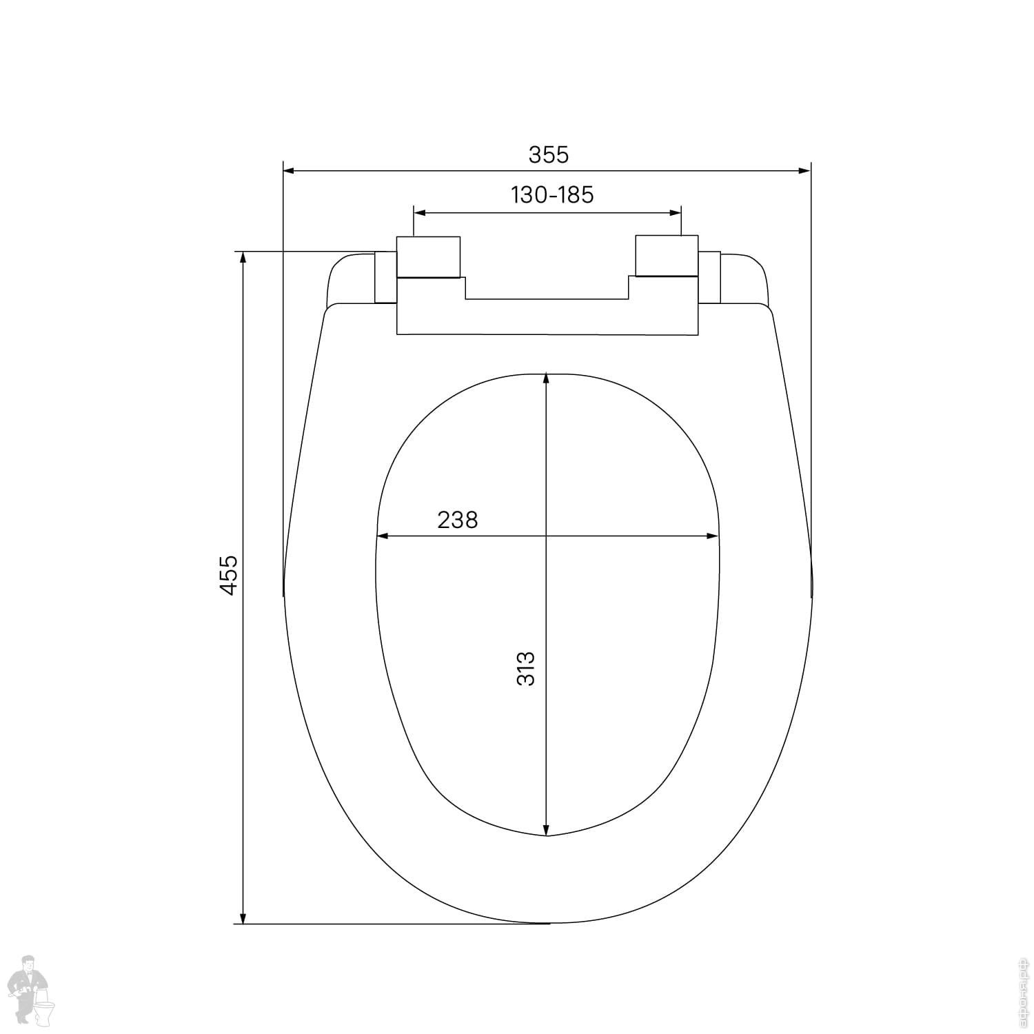 Iddis крепление для сидения унитаза iddis