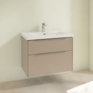 Тумба под раковину Villeroy&Boch Subway 3.0 772х478х576мм, подсветка, 2 ящика, Taupe C574L0VM