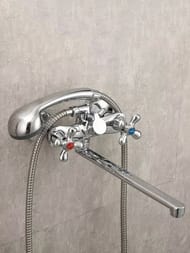 Смеситель для ванны с изливом и дивертором , FRAP хром, F22731-B