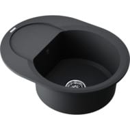 Мойка Omoikiri SAKAIME 60E-BL (600х470х220) врезная, тетогранит, черная 4993120