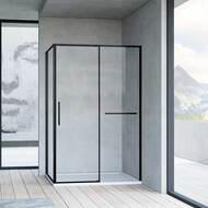 Душевой уголок Vincea Slim Soft 1000x2000x1000 VSR-1SS1010CLB квадратная черный — миниатюра 1