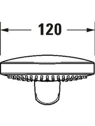 Лейка для душа Duravit UV0652017046 MinusFlow, 3 режима, расход 9 л/мин, черная матовая