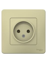 Розетка Systeme Electric BLANCA С/У без заземления без шторок 16А, 250В, БЕЖЕВЫЙ BLNRS000017