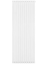 Дизайн-радиатор STOUT Tube Round 12 секц. ниж.прав.подкл. R40 1-1750-12 RT белый