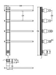 ����������������� ������������� Margaroli Sole 650�93x422 ���� 622 Switch box Chrome