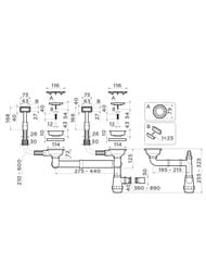 Арматура для двухчашевых моек Omoikiri WK-2C-GB цвет графит 4956759