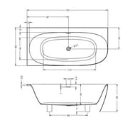 ����� ��������� RIHO OMEGA CORNER R 170�80 ����������, �������, ������, ����: ����� B097001005