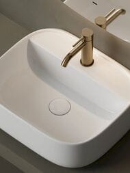 Раковина подвесная Ceramicanova Fonte с отверстием под смеситель 500x420x145 белый CN5051