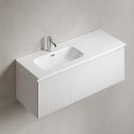 Тумба подвесная SANCOS Snob R 1.0 1195х445х406, 1 ящик, доводчик, Bianco ,SNR1.0120LW