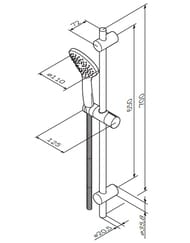 ������� �������� AM.PM Gem F0190000 ������ ��� 1 ������� d-110 ��, ������ 700��, ����� 1750 ��