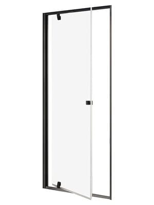 Душевая дверь RAVAK PIVOT PDOP1-90 (861-911х1900) распашная, стекло, черный+Transparent