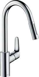 Смеситель Hansgrohe Focus M41 для кухни 240мм, вытяжной душ, хром 73880000