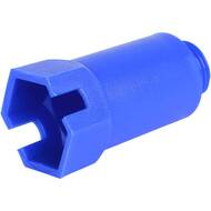 Заглушка тестовая STOUT 1/2", длинная, синяя,  SFA-0035-100012