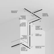 Шинопровод 3м Maytoni Gravity (Гревити) TRX010-423W встраиваемый белый, IP20