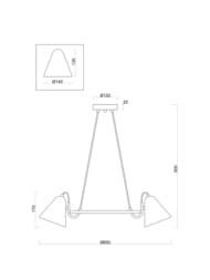 Люстра Freya Falke (Фок) FR8001PL-05WG, IP20,белый