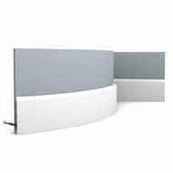 Плинтус гибкий Orac Decor SX184F (110х13х2000) белый (шт.)
