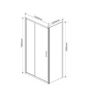 Душевой уголок Vincea Garda 1200х1000х1900 VSR-1G1012CLG прямоугольный, брашированное золото — миниатюра 5