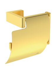 Держатель для туалетной бумаги Ideal Standard CONCA с крышкой, шлифованное золото T4496A2