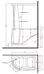 ����� � ���.������� Gruppo Treesse Gen-X Top V3311dx+B3311 1300�750�2200 ������, �������