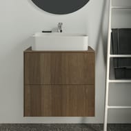 Тумба под раковину Ideal Standard CONCA (600x505x550) 2 ящ , темн.орех, столешница с вырезом T3940Y5 — изображение 3