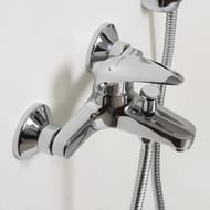 Смеситель для ванны/душа WasserKRAFT Isen 2601 короткий излив, хром — изображение 8